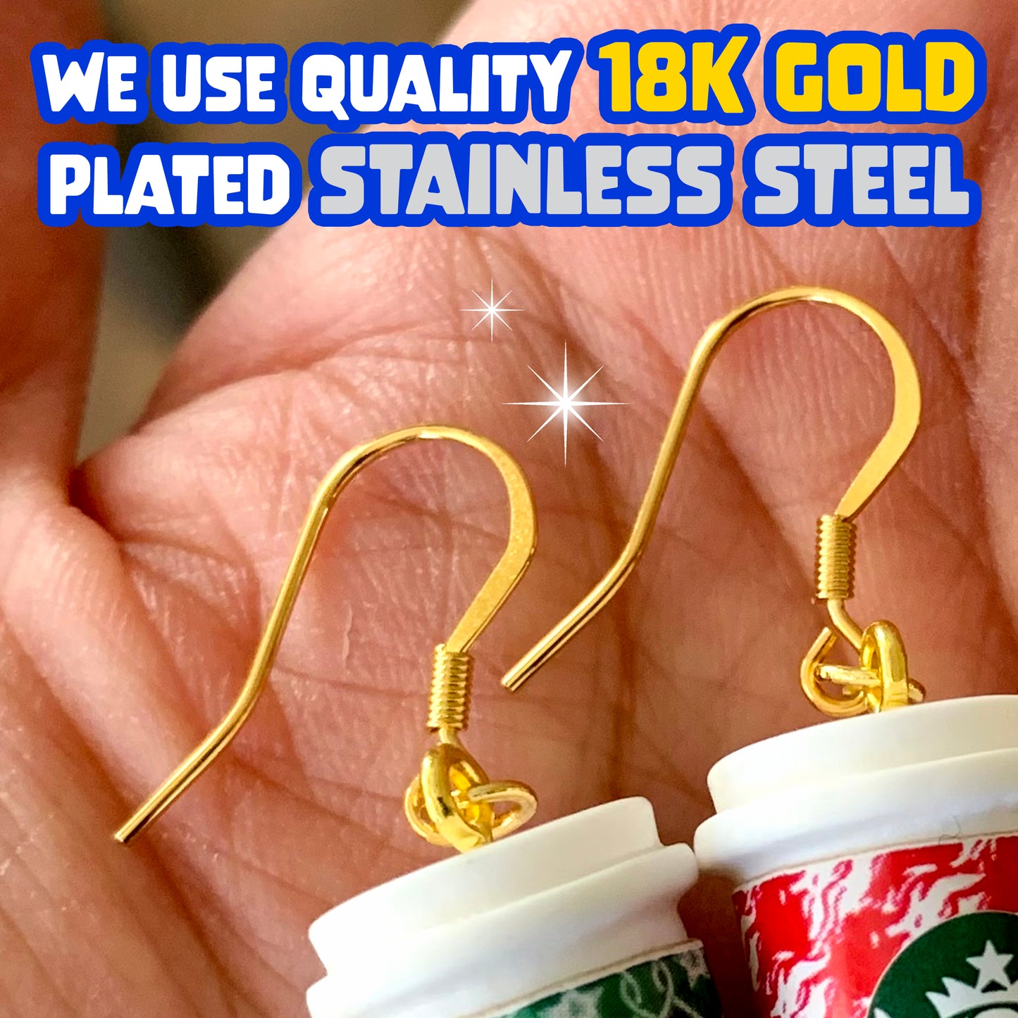 Classic Light Beer Can Drop Earrings/Alcohol Dangle Earrings/Beer Lover Gifts/Miniature earrings/Fun Gift for Her/18K Gold Plated/Free Gift