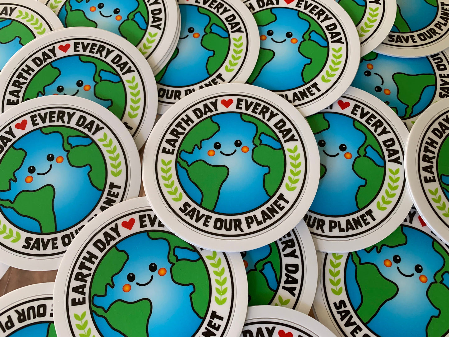 Earth Day Sticker/Earth Day Every Day Sticker/Eco Friendly Soft Matte Sticker 3"/Waterproof Sticker/Save the Planet/Nature Lover Gift