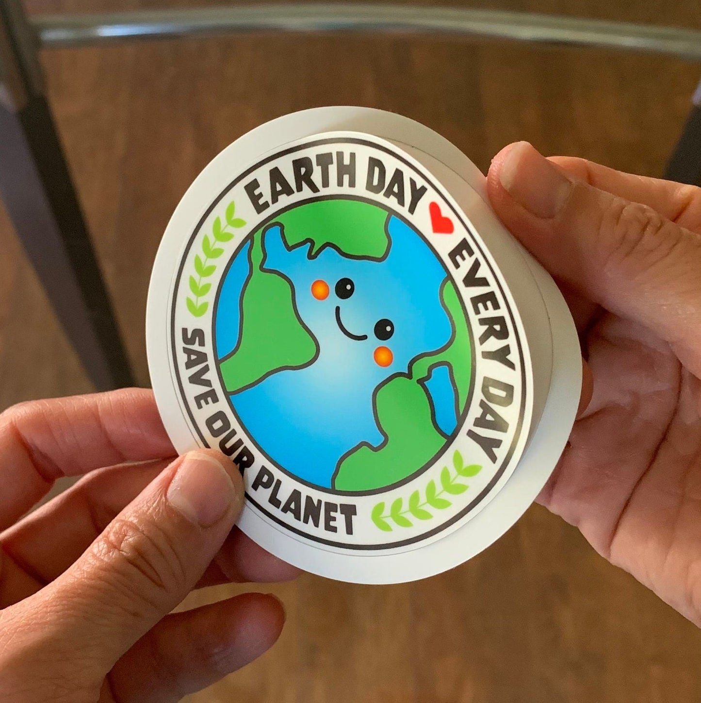 Earth Day Sticker/Earth Day Every Day Sticker/Eco Friendly Soft Matte Sticker 3"/Waterproof Sticker/Save the Planet/Nature Lover Gift