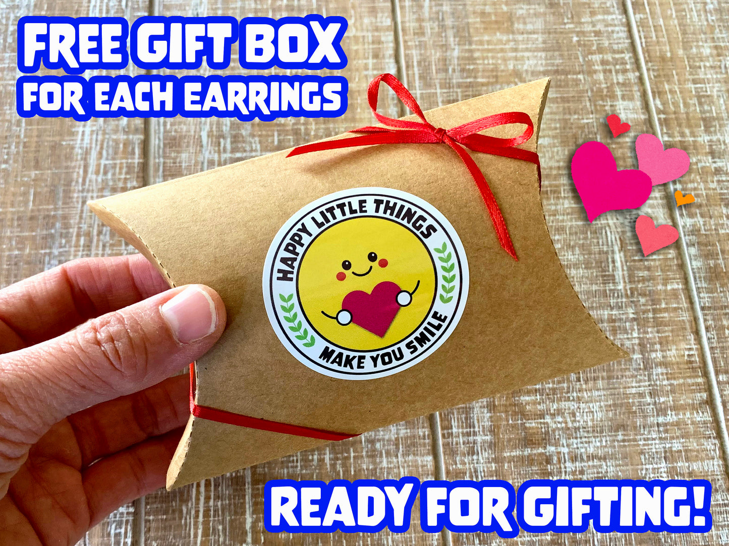 Christmas Tree Earrings/Christmas Accessories/Miniature Earrings/Tree Earrings/Fun Holiday Gift for Her/18K Gold Plated/Free Gift Box