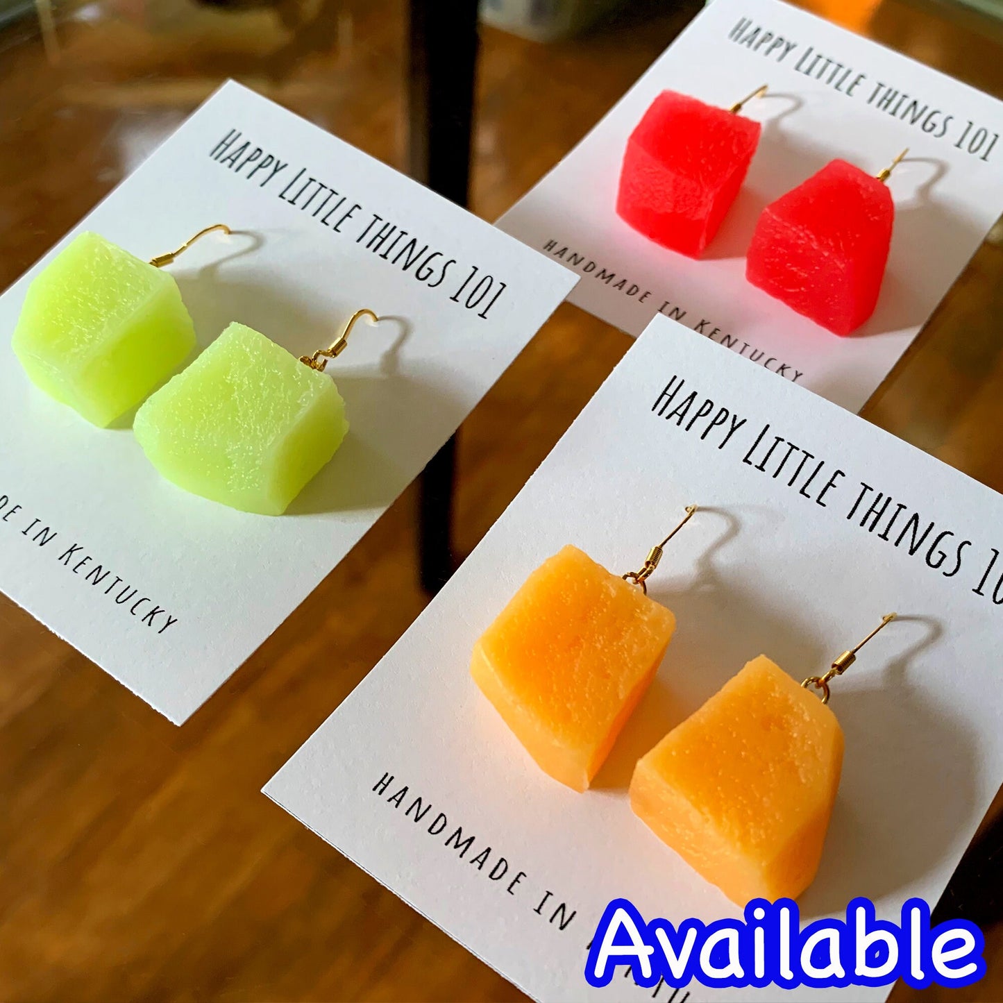 Banana Slice Earrings/Faux Banana Slice Charm/Fruit Accessories/Fun Party Earrings/Silly Gift for Her/18K Gold Plated/Free Gift Box
