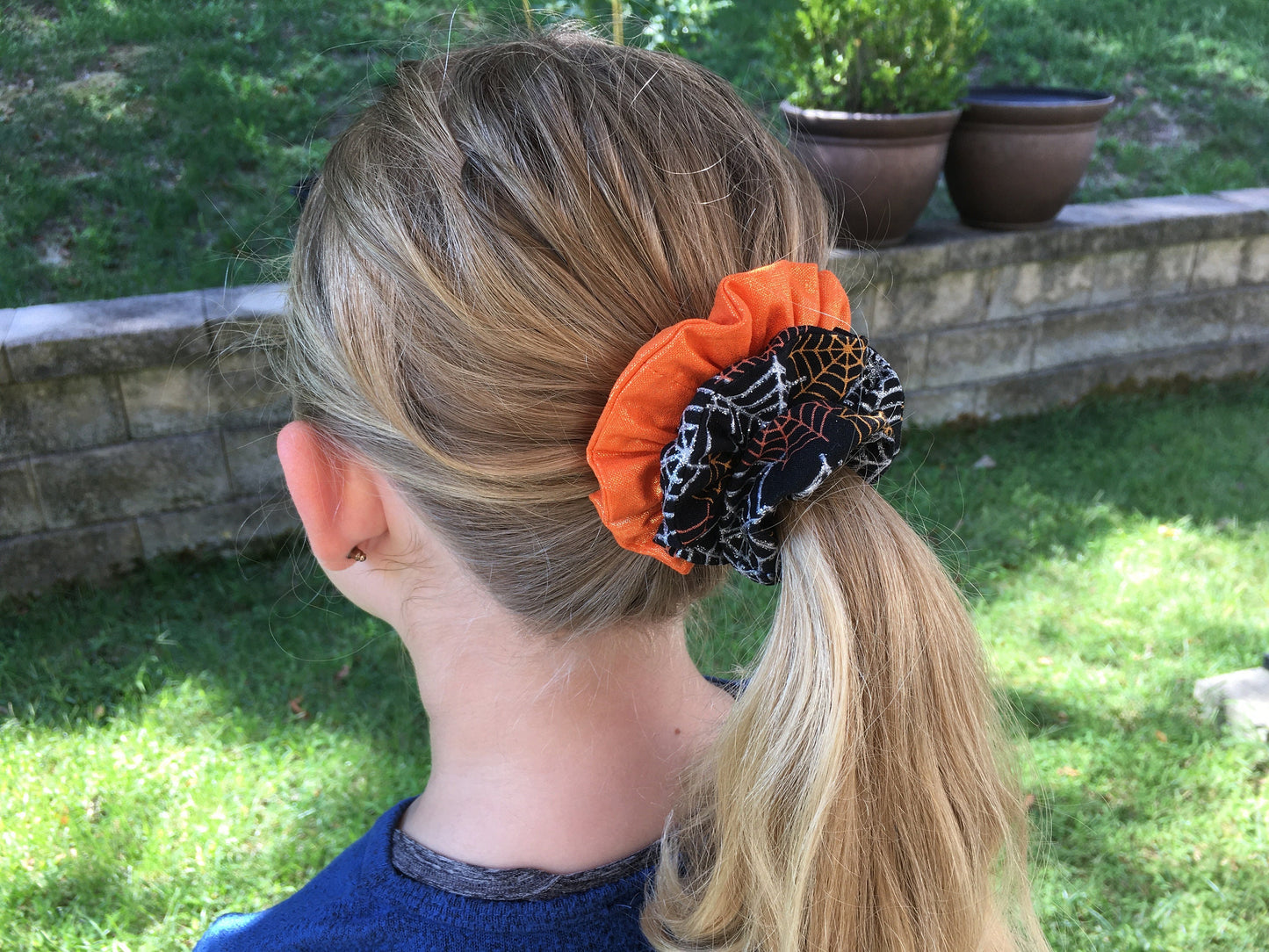 Halloween Big Bow Headband/Scrunchies/Hair Bow Clip Set/Spider Web Hair Tie/All Ages for Her/Halloween Costumes/Hair Accessories/Handmade