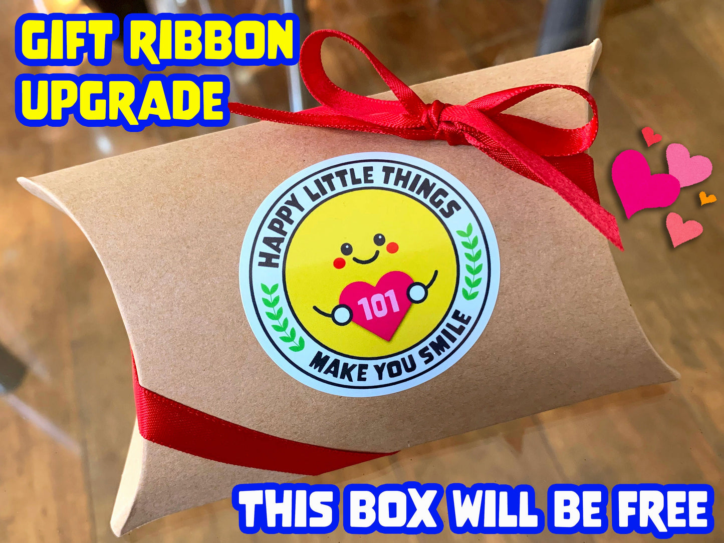 Upgrade 1pc Extra Large Gift Box with Lid/A Gift Ribbon Upgrade with Free Gift Box/Gift Wrap Option