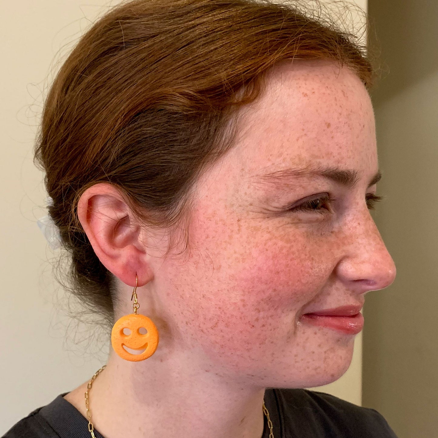 Smiley Fries Earrings/Smiley Face Potato Earrings/Cute & Fun Earrings/Food Earrings/18K Gold Plated/Free Gift Box