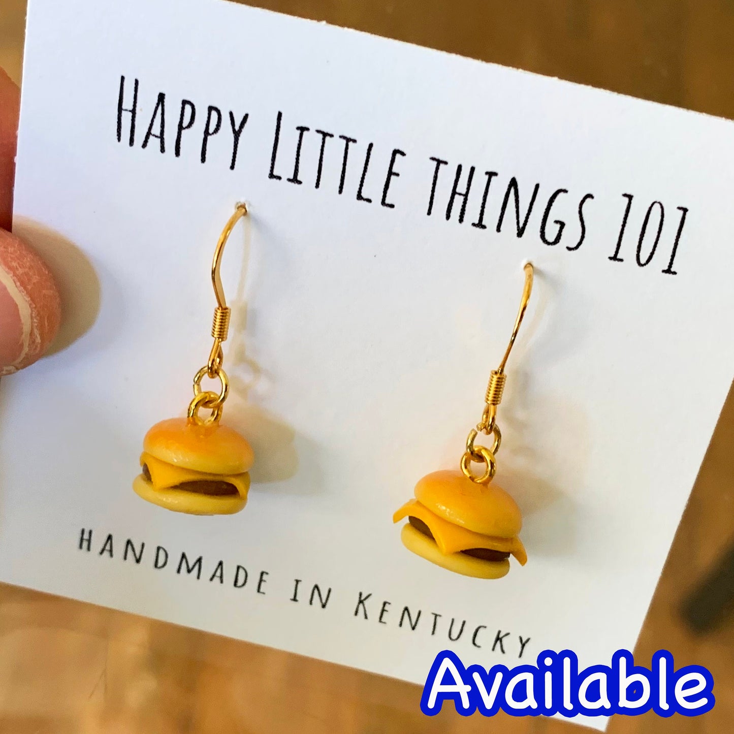 Corn Dog Drop Earrings/Food Earrings/Miniature Earrings/Funny Dangle Earrings/Corn Dog Lover Gifts/18K Gold Plated/Free Gift/Free Gift Box