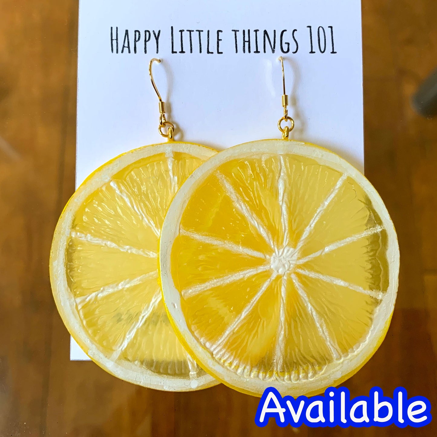 Banana Slice Earrings/Faux Banana Slice Charm/Fruit Accessories/Fun Party Earrings/Silly Gift for Her/18K Gold Plated/Free Gift Box
