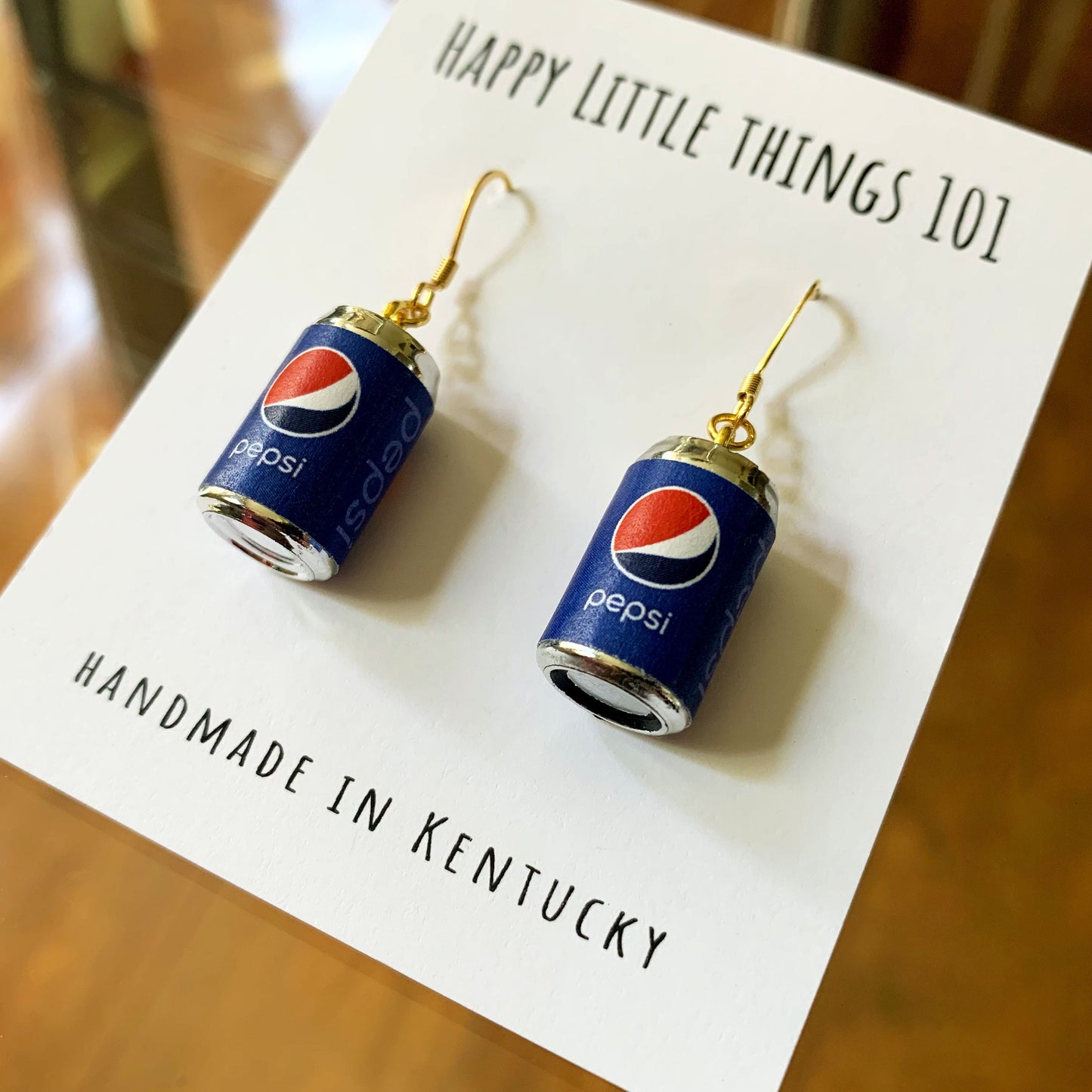 Diet Soda Can Drop Earrings/Soda Can Earrings/Soda Lover Gifts/Miniature earrings/Fun Gift for Her/18K Gold Plated/Free Gift Box/Free Box