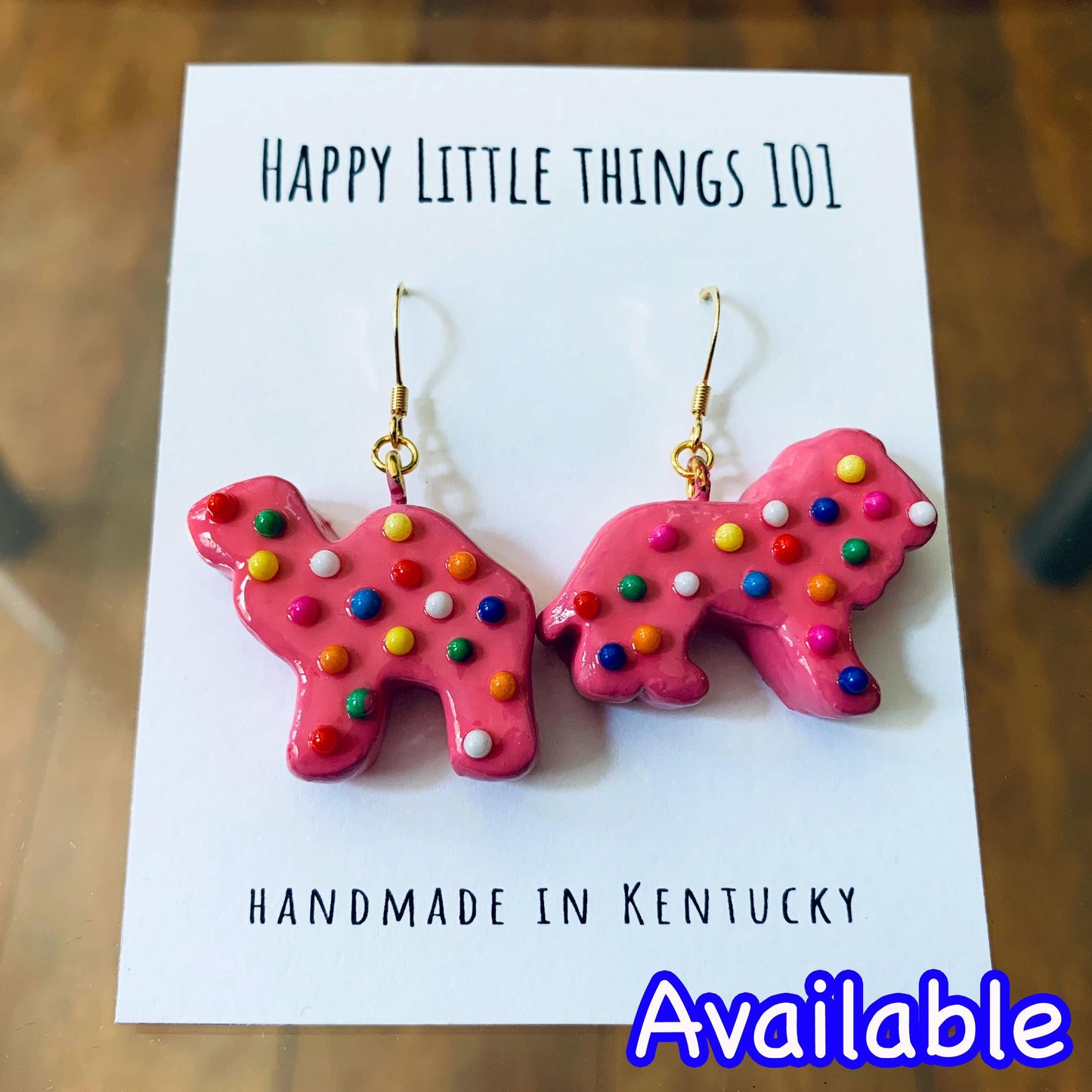 Dino Chicken Nugget Dangle Earrings, Tyrannosaurus & Stegosaurus Nugget Earrings, Chicken Nugget Earrings, 18K Gold Plated, Free Gift