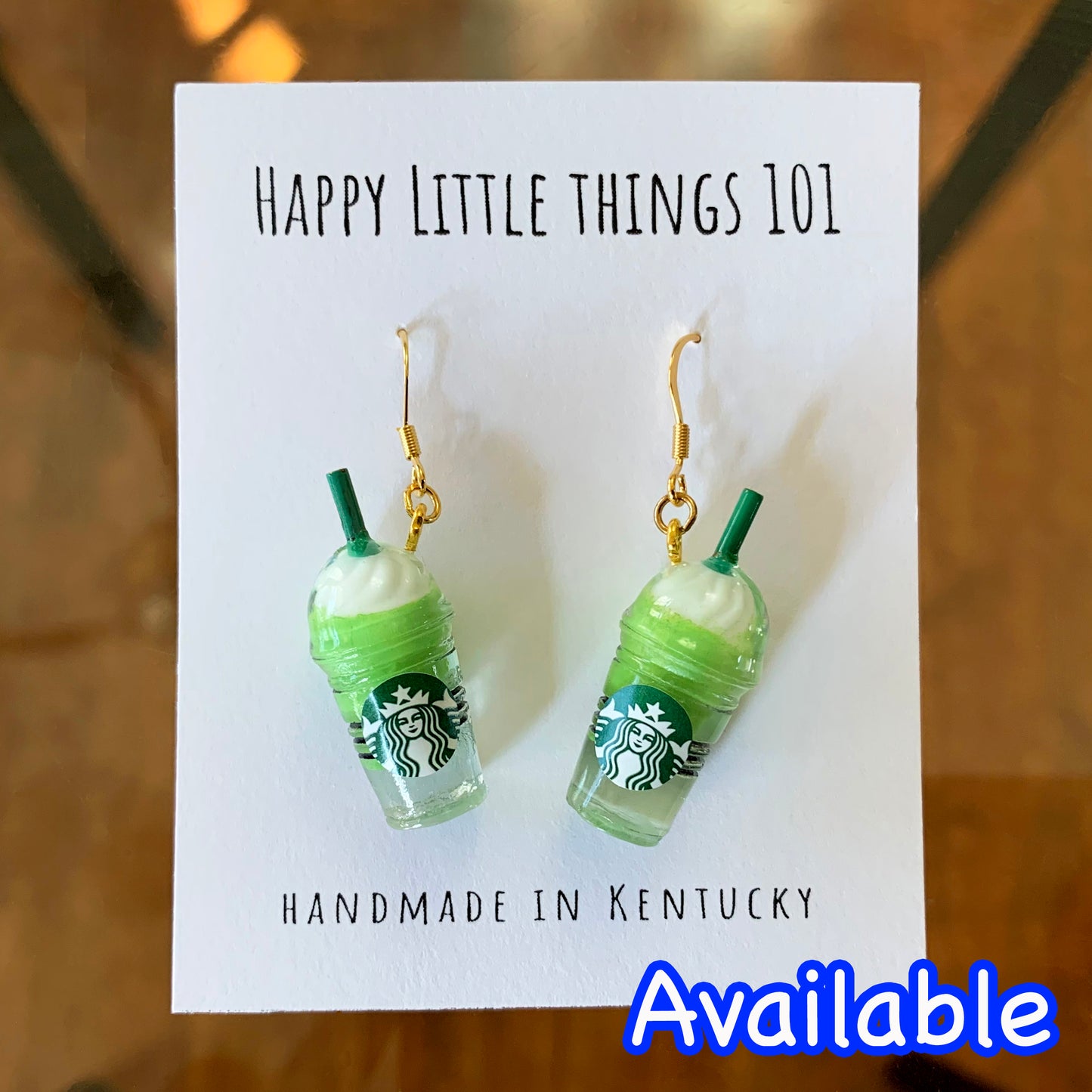 Matcha Green Tea Boba Earrings/Matcha Bubble Tea Earrings/Matcha Lover Gifts/Cute & Fun Gift for Her/Free Gift