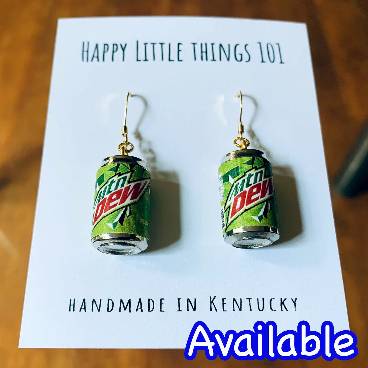 Classic Soda Can Drop Earrings/Drink Earrings/Soda Lover Gifts/Miniature Earrings/Fun Gift for Her/18K Gold Plated/Free Gift/Free Gift Box (Copy)