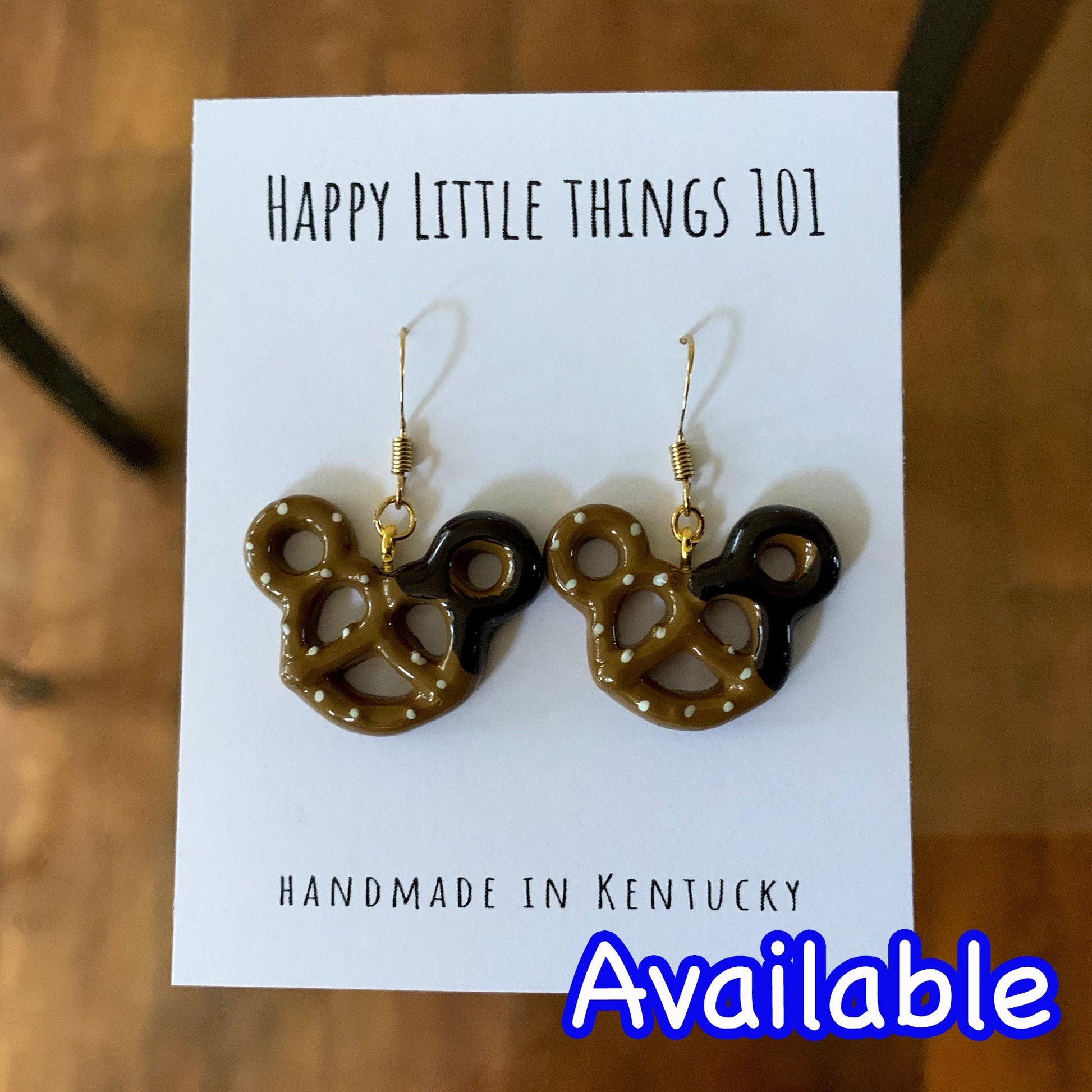Mickey & Minnie Mouse Cupcake Earrings/Cute and Fun Earrings/Disney Lover Gift for Her/Sweets Earrings/18K Gold Plated/Free Gift Box