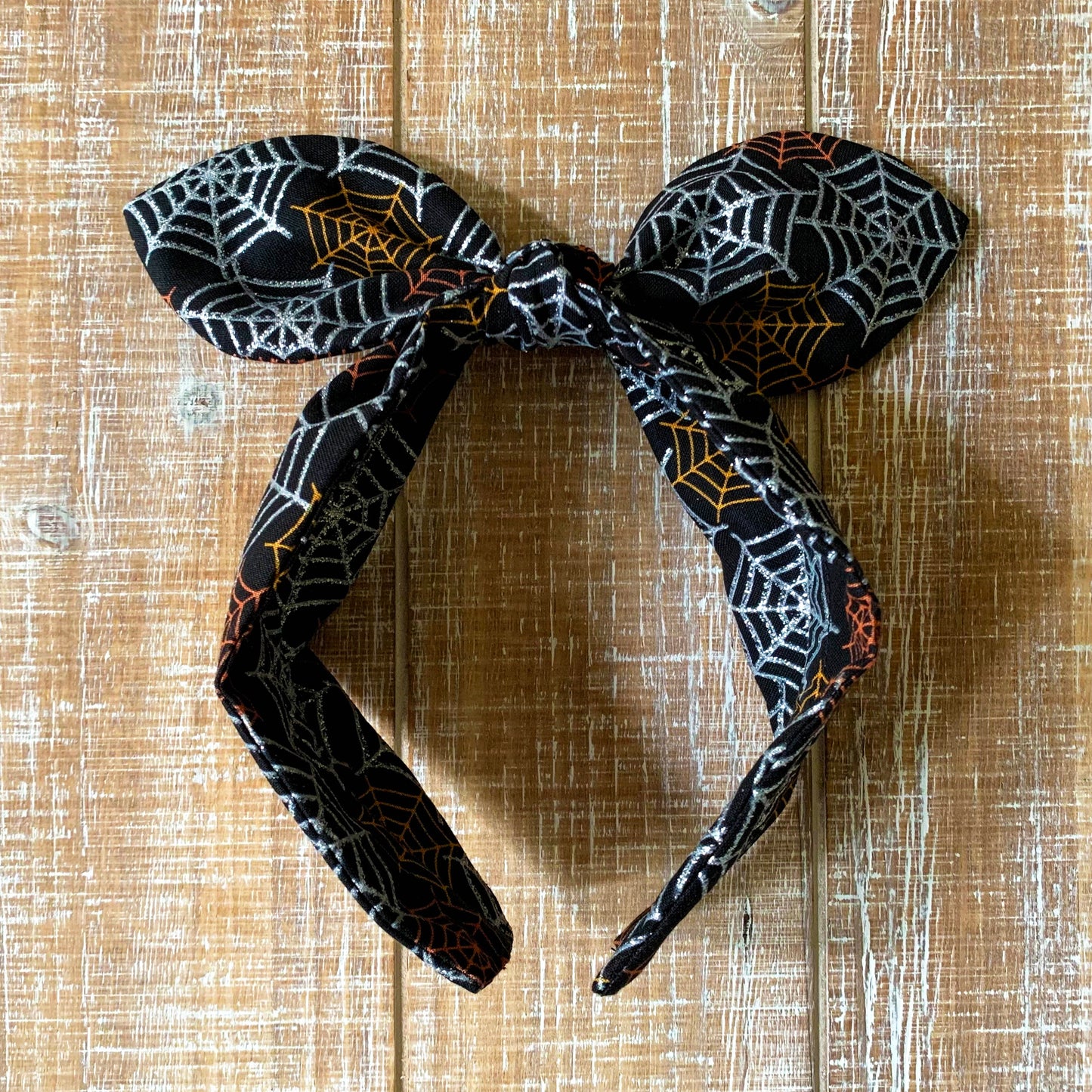 Halloween Big Bow Headband/Scrunchies/Hair Bow Clip Set/Spider Web Hair Tie/All Ages for Her/Halloween Costumes/Hair Accessories/Handmade